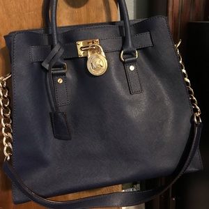 Michael Kors Large Leather Hamilton Tote